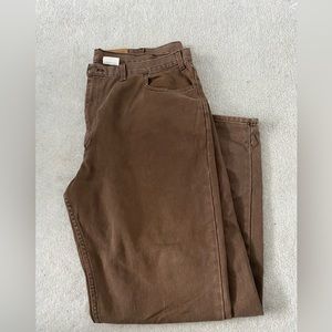 Brown Denver Hayes Relaxed Fit Jeans Size 42